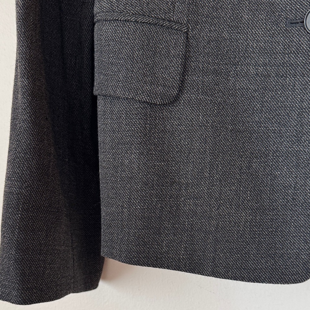 LOFT Charcoal 100 % Wool Blazer Jacket for Women - Picture 5 of 10